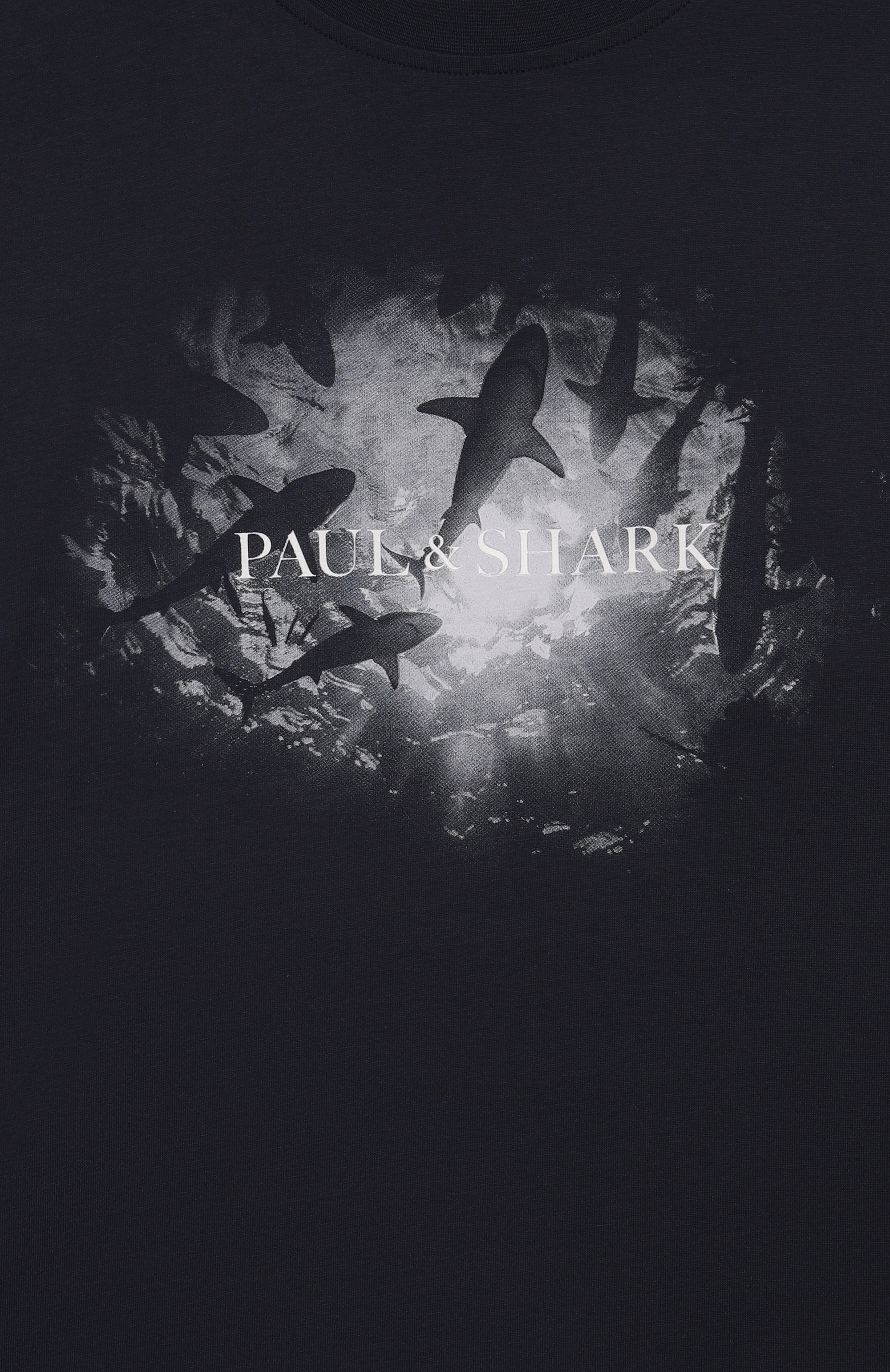 Хлопковая футболка PAUL & SHARK JUNIOR, арт. WMM00G/LAA53/10A-16A, фото 3