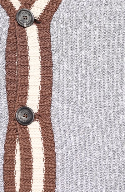 Кардиган из смеси хлопка и шелка BRUNELLO CUCINELLI, арт. M7K78806, фото 5