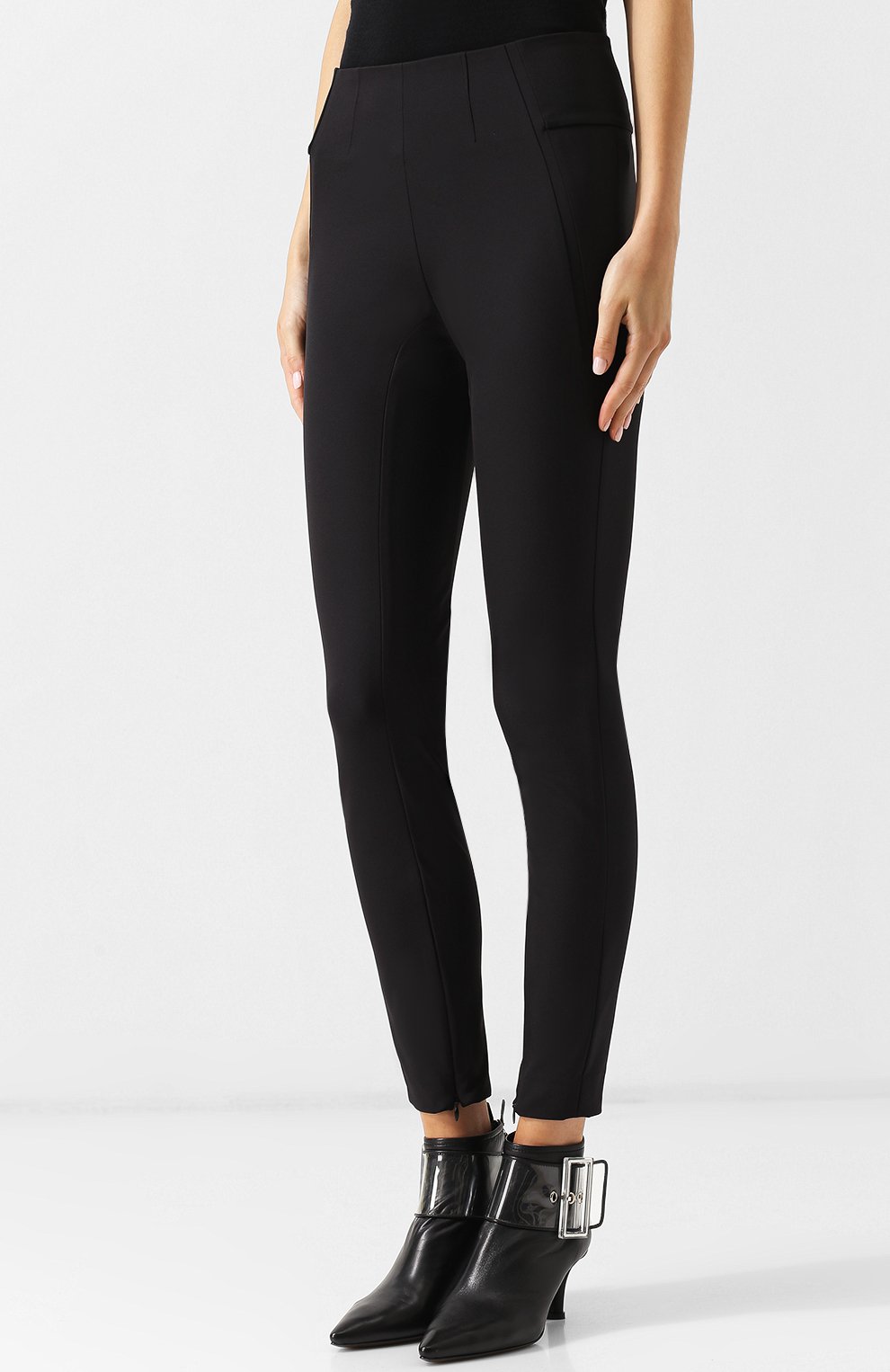 Однотонные укороченные брюки BY MALENE BIRGER, арт. Q55629022/ADANIS, фото 3
