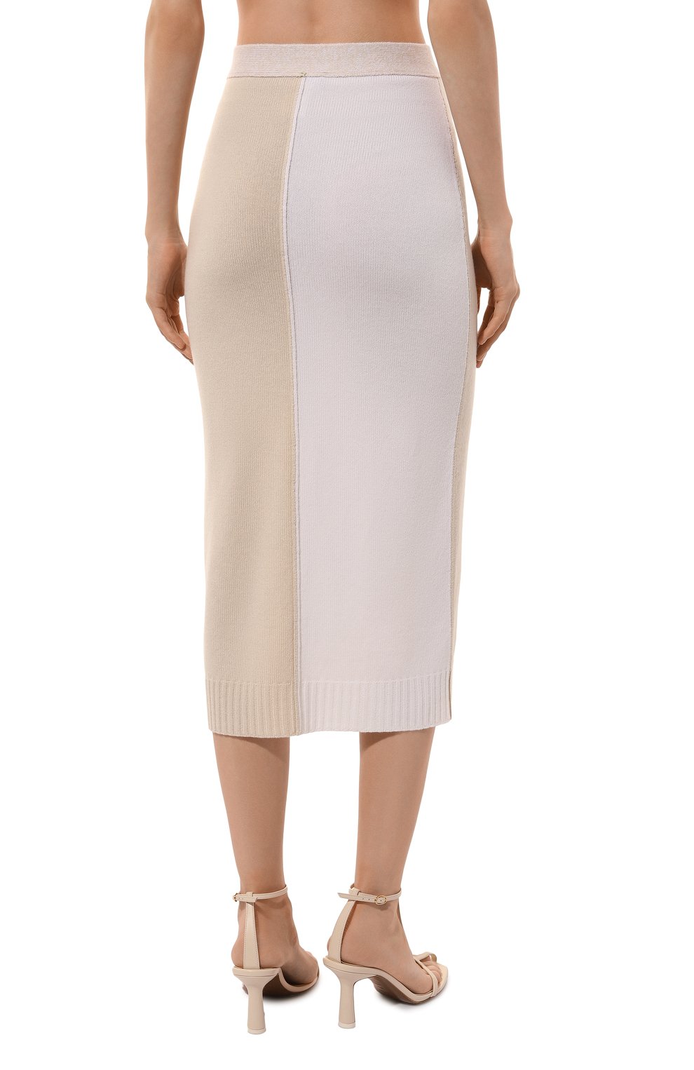 Юбка из шерсти и кашемира LORENA ANTONIAZZI бежевого цвета по цене 56900 руб., арт. A24123SM02G/2472, фото 4 Юбка из шерсти и кашемира LORENA ANTONIAZZI, арт. A24123SM02G/2472, фото 4