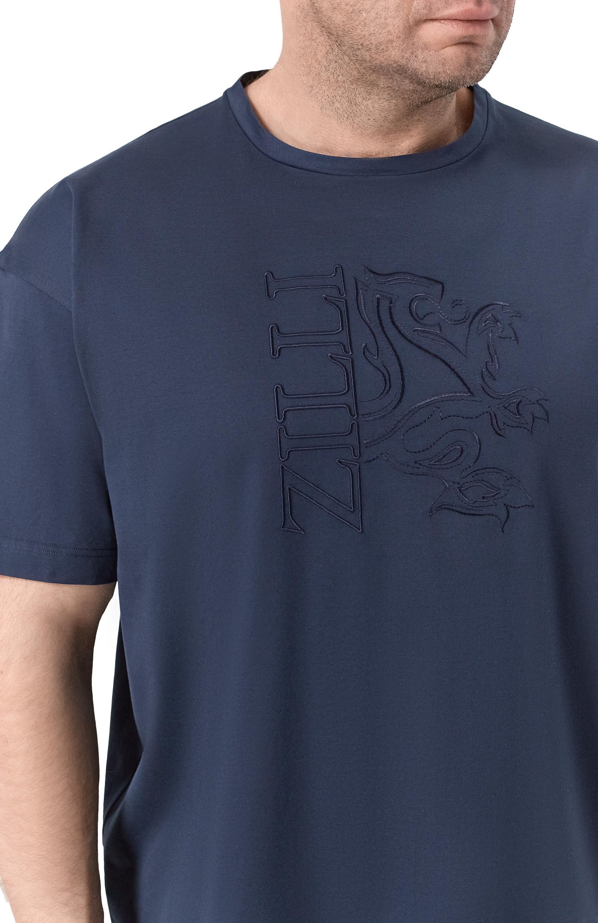 Хлопковая футболка ZILLI, арт. TSR03PM0100VZHF00_001, фото 5