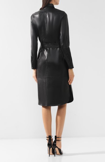Кожаное платье POLO RALPH LAUREN, арт. 211734150, фото 4