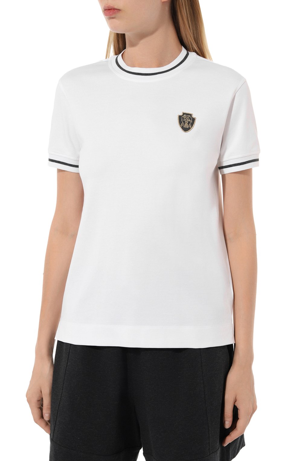 Хлопковая футболка BRUNELLO CUCINELLI, арт. ML824B1435, фото 3