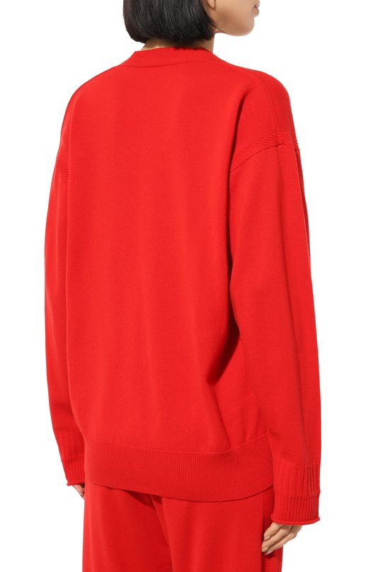 Шерстяной кардиган Stella McCartney 6K0423/3S2415 Красный  6K0423/3S2415 Фото 4