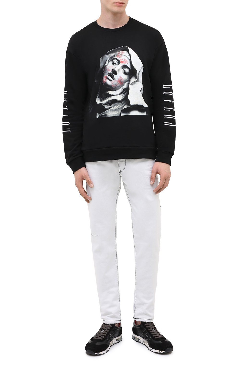 Хлопковый свитшот DIEGO VENTURINO, арт. FW20-DV FLG TEL, фото 2