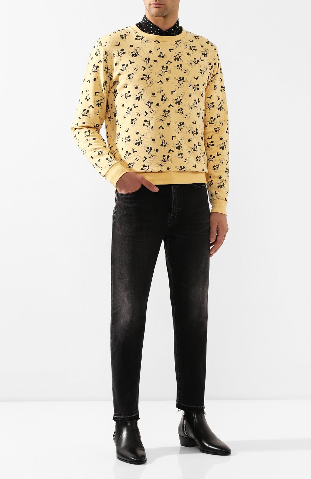 Хлопковый свитшот SAINT LAURENT, арт. 588128/YBLC2, фото 2