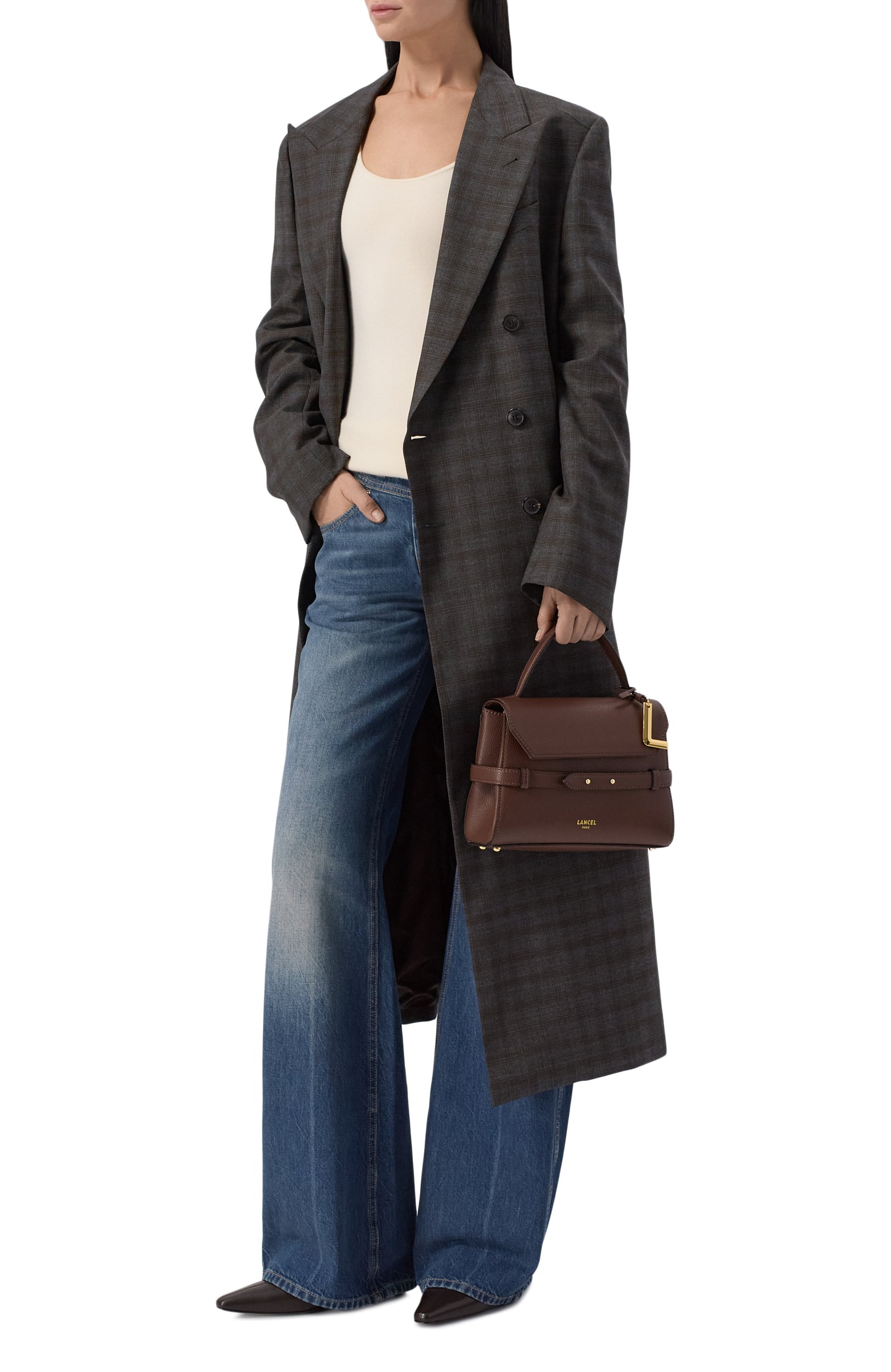 Сумка faubourg LANCEL коричневого цвета по цене 64350 руб., арт. A13948, фото 3 Сумка faubourg LANCEL, арт. A13948, фото 3