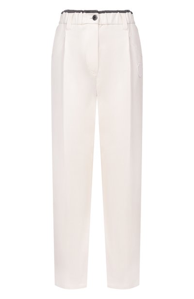 Женские хлопковые брюки BRUNELLO CUCINELLI, арт. MA126P9330