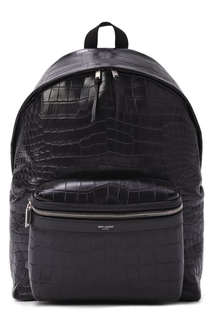 Мужской рюкзак city SAINT LAURENT черного цвета, арт. 534967/AAEJ0 | Фото 1 (Размер: large; Драгоценные камни: Проставлено; Материал: Натуральная кожа; Материал сплава: Проставлено; Ремень/цепочка: На ремешке)