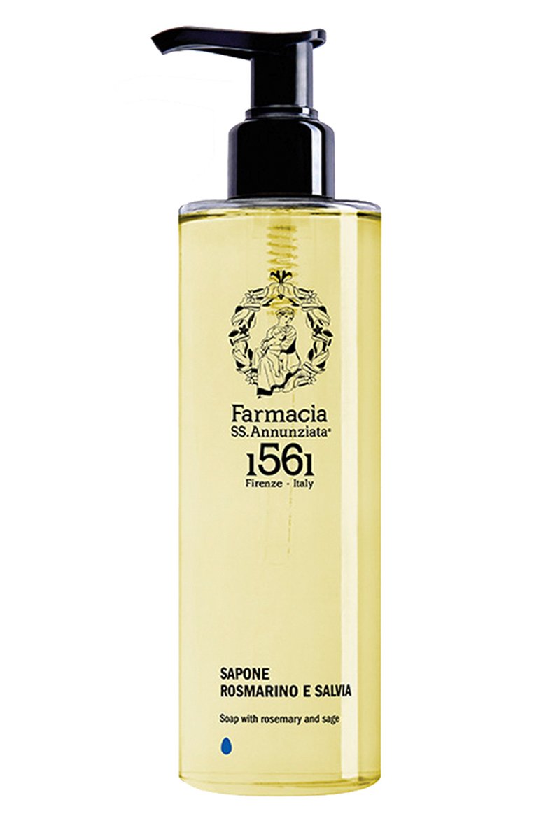 Жидкое мыло для лица с розмарином и шалфеем (250ml) FARMACIA.SS ANNUNZIATA 1561 бесцветного цвета, арт. 8032779252689 | Фото 1 (Региональные ограничения белый список (Axapta Mercury): Не проставлено; Нос: Не проставлено; Тип продукта: Мыло; Назначение: Для лица; Косметика кросс-кт: Уход У)