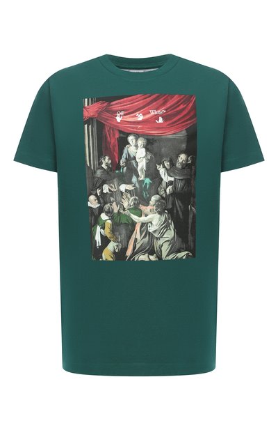 Хлопковая футболка OFF-WHITE, арт. 0MAA027E20JER0085710, фото 1