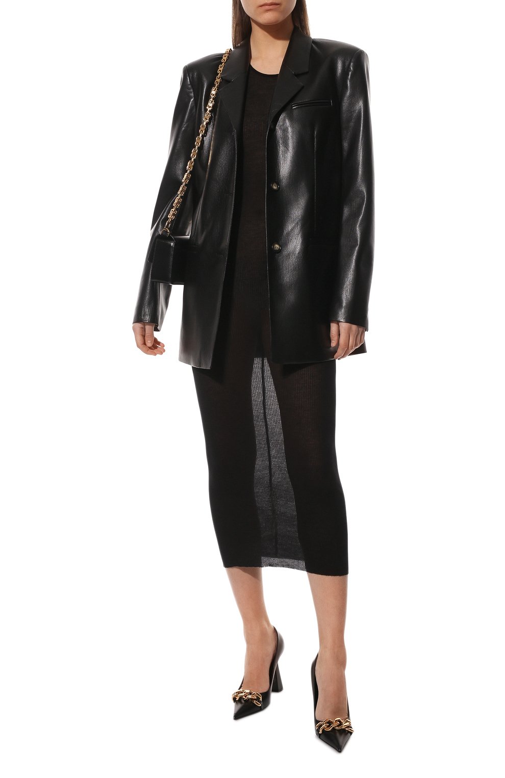 Платье из вискозы и шелка RICK OWENS, арт. RP01B4549/RC, фото 2