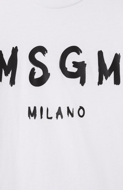 Хлопковая футболка MSGM KIDS, арт. S5MSJUTH063, фото 3