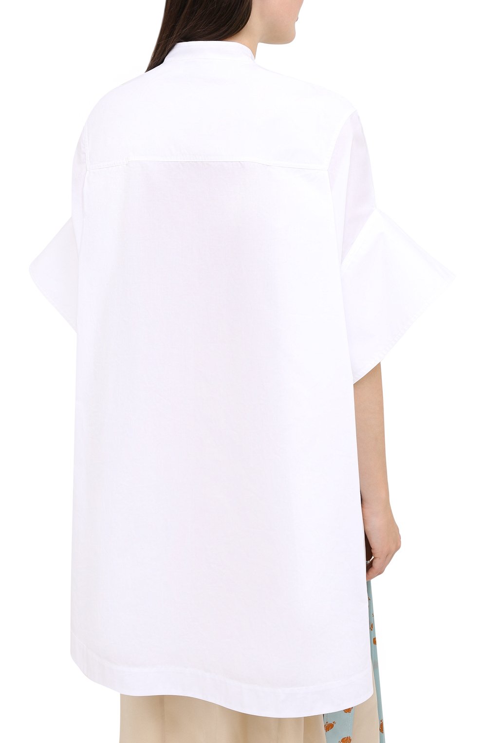 Хлопковый топ LANVIN белого цвета по цене 88850 руб., арт. RW-T0675U-4408-H20, фото 4 Хлопковый топ LANVIN, арт. RW-T0675U-4408-H20, фото 4