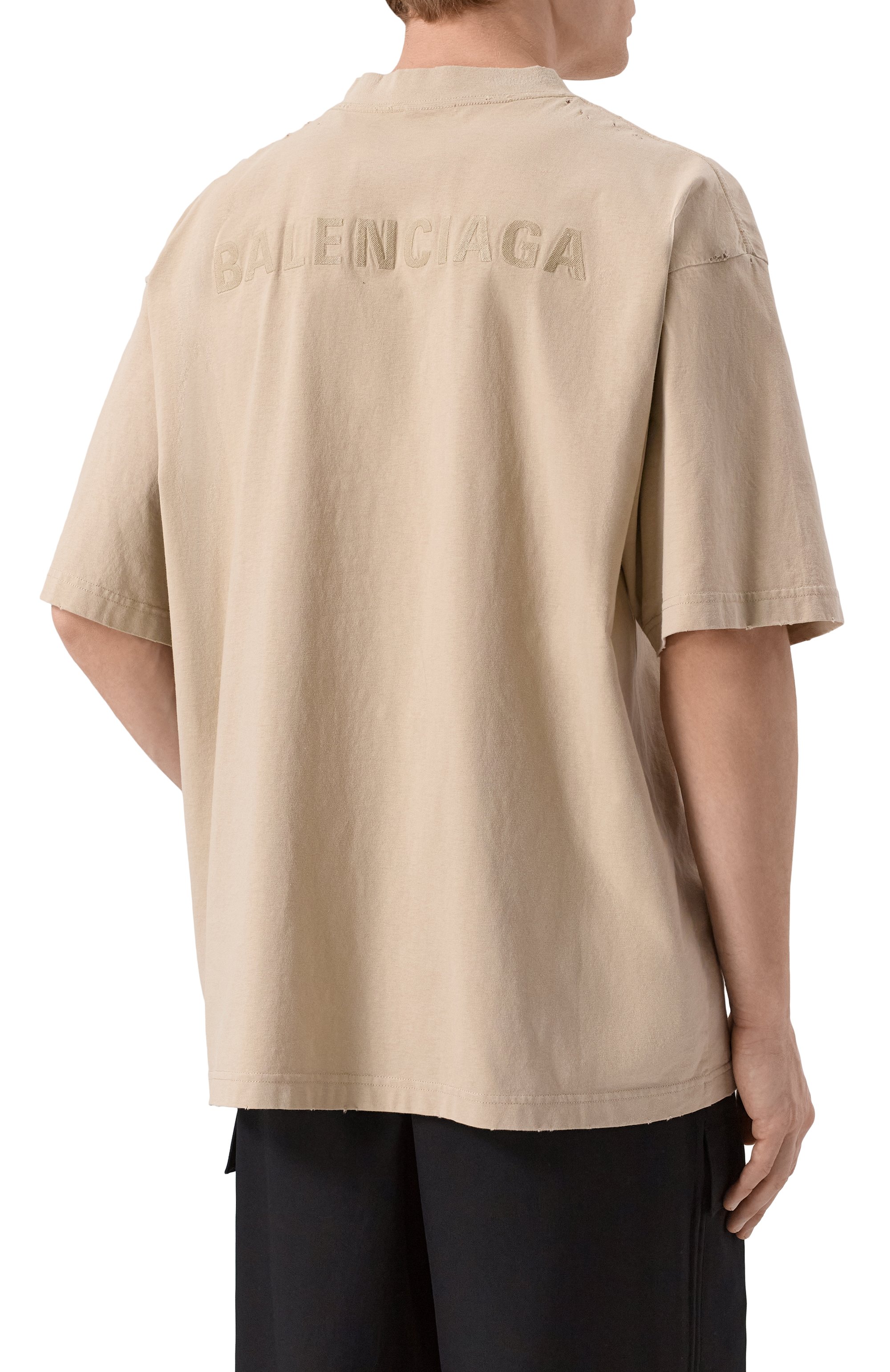 Хлопковая футболка BALENCIAGA, арт. 764235/TSV09, фото 4