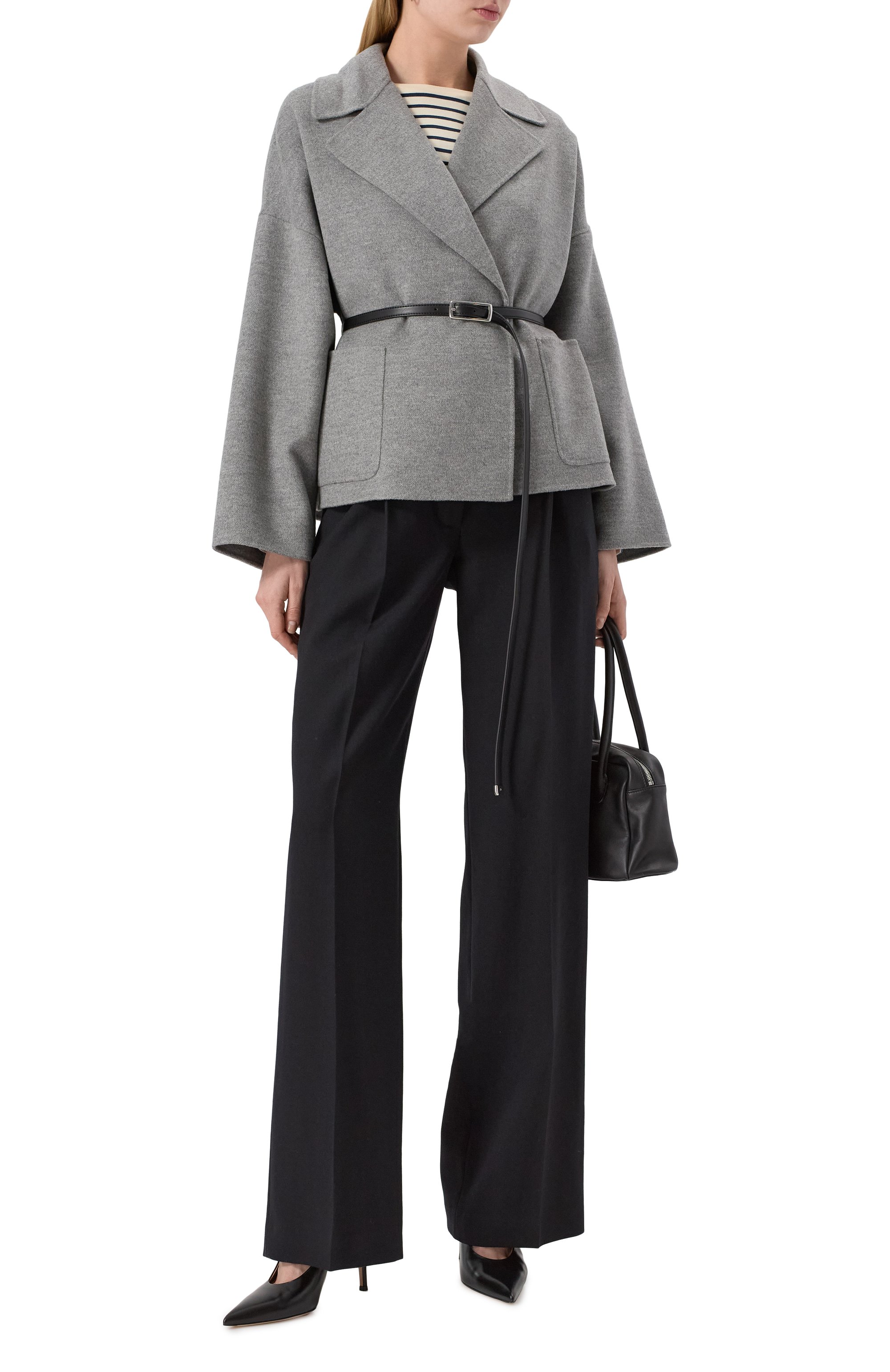 Полупальто из шерсти и кашемира MAX MARA STUDIO, арт. BLASY, фото 2