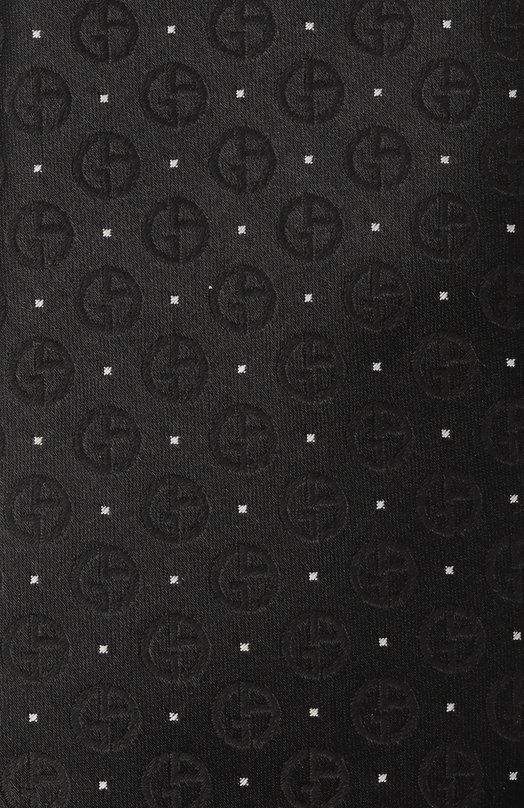 Шелковый галстук Giorgio Armani GM000800/TE16574 Чёрный  GM000800/TE16574 Фото 4