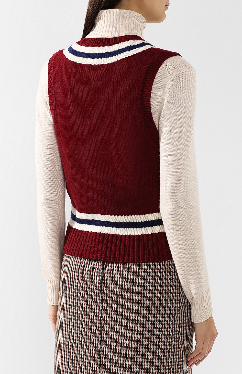 Жилет из смеси шерсти и кашемира BURBERRY, арт. 8004792, фото 4