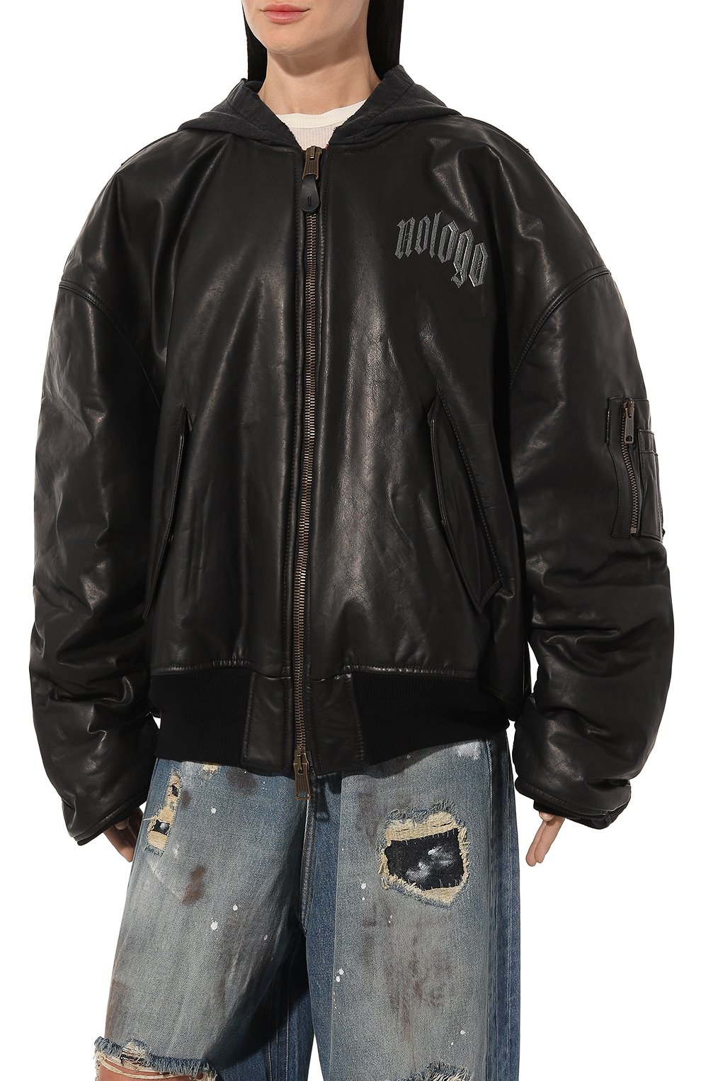Кожаный бомбер BALENCIAGA, арт. 794420/T0S17, фото 3