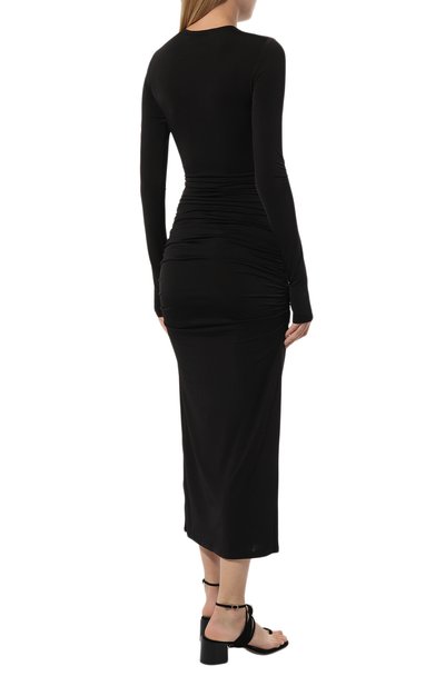 Платье из вискозы ELLYME черного цвета по цене 29000 руб., арт. 18031, фото 4 Платье из вискозы ELLYME, арт. 18031, фото 4