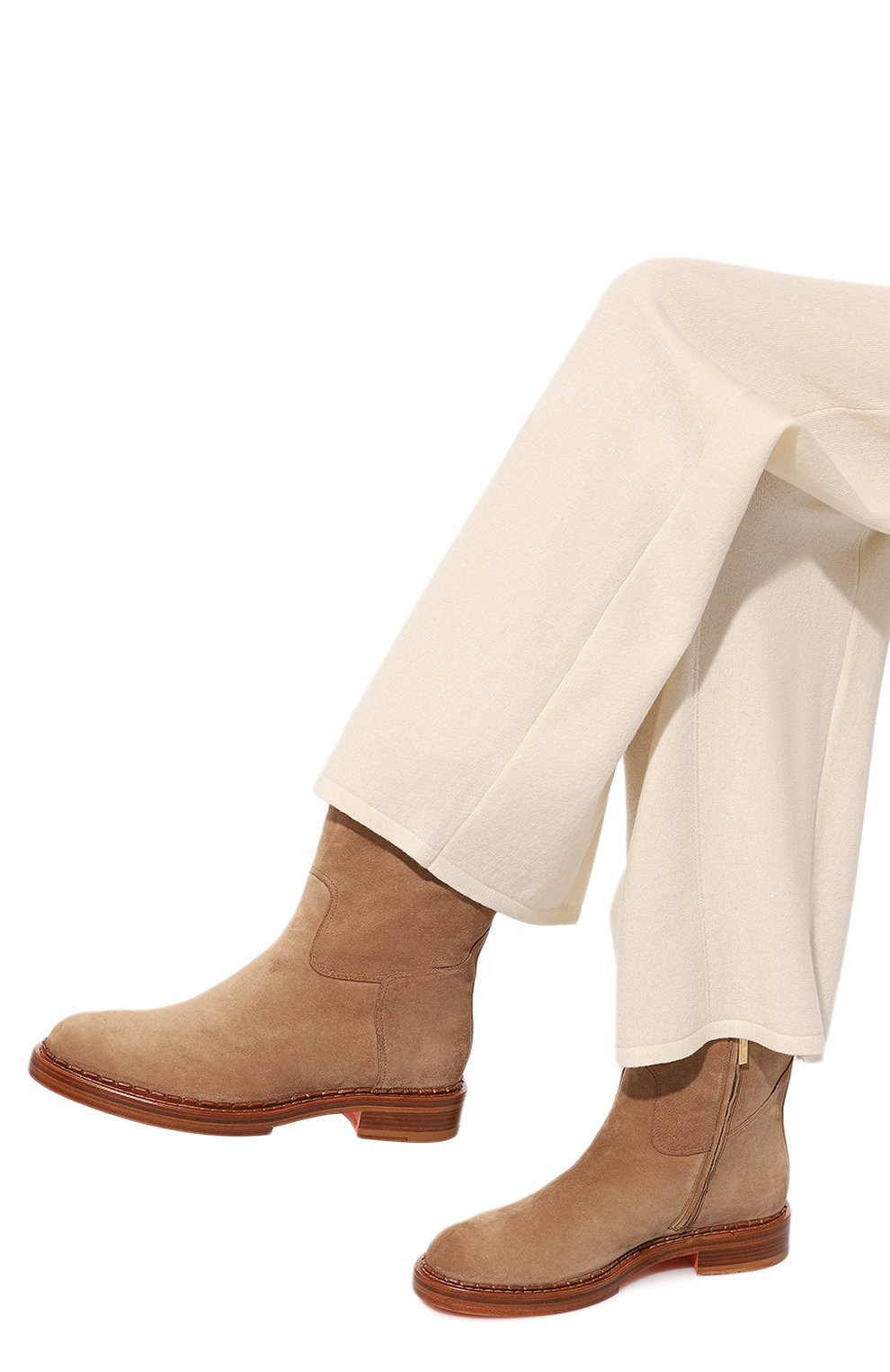 Замшевые полусапоги SANTONI, арт. WSAG71184BJ2AHMU, фото 3