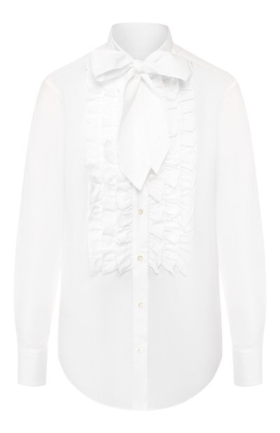 Женская хлопковая рубашка DOLCE & GABBANA, арт. F5L34T/FU5K9