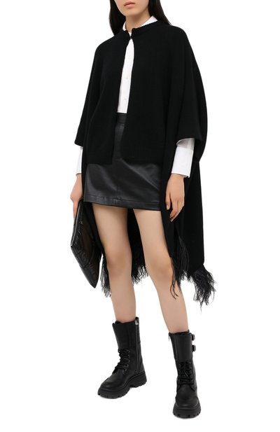 Накидка из шерсти и кашемира VALENTINO, арт. UB3KSA065QK, фото 3