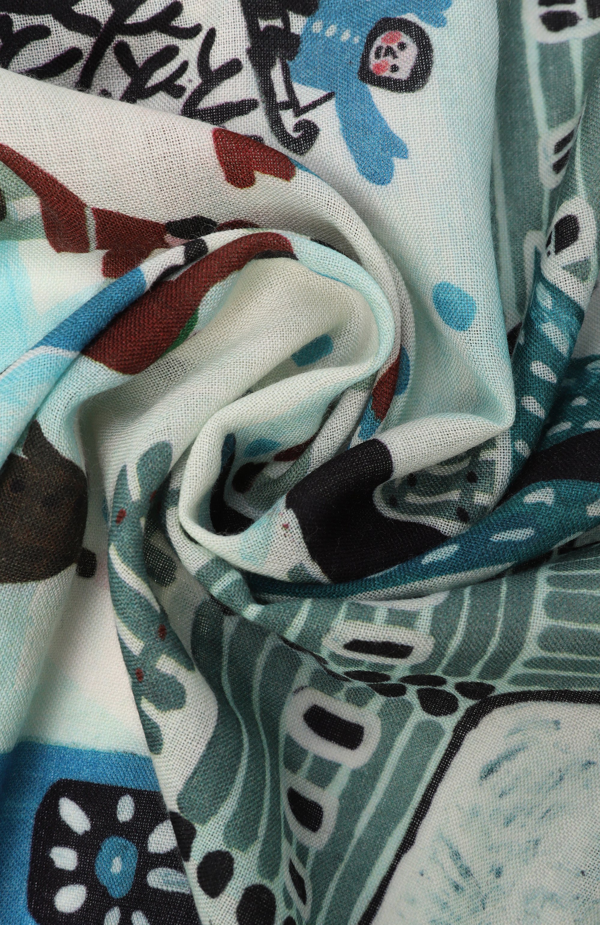 Шерстя ная шаль зимняя деревня GOURJI, арт. 91233539/6144114, фото 3