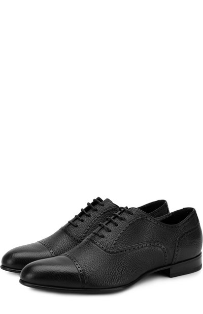 Кожаные оксфорды с брогированием BARRETT, арт. 111U015.11/CERV0, фото 1