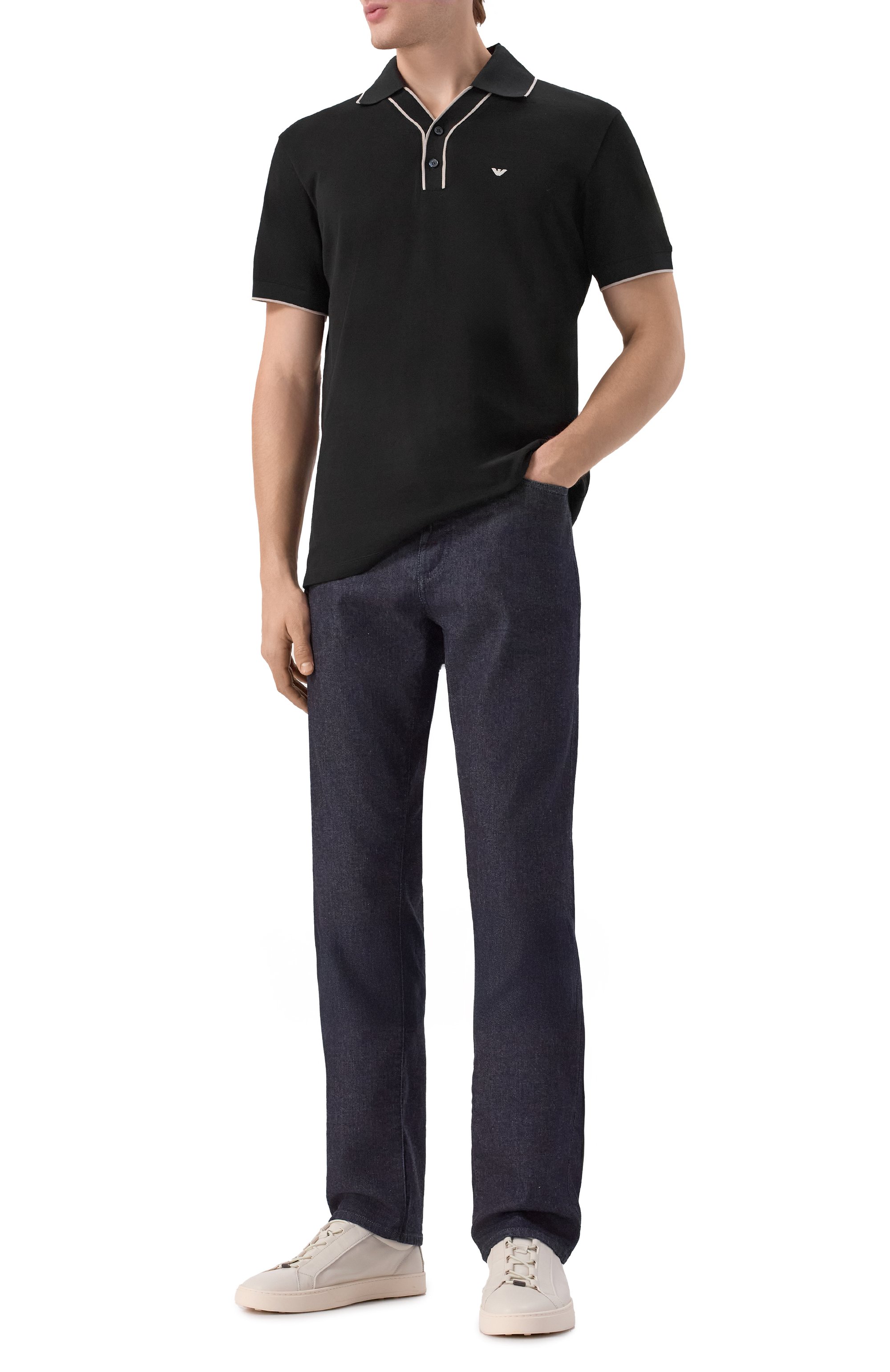 Хлопковое поло EMPORIO ARMANI, арт. EM002119/AF12955, фото 2