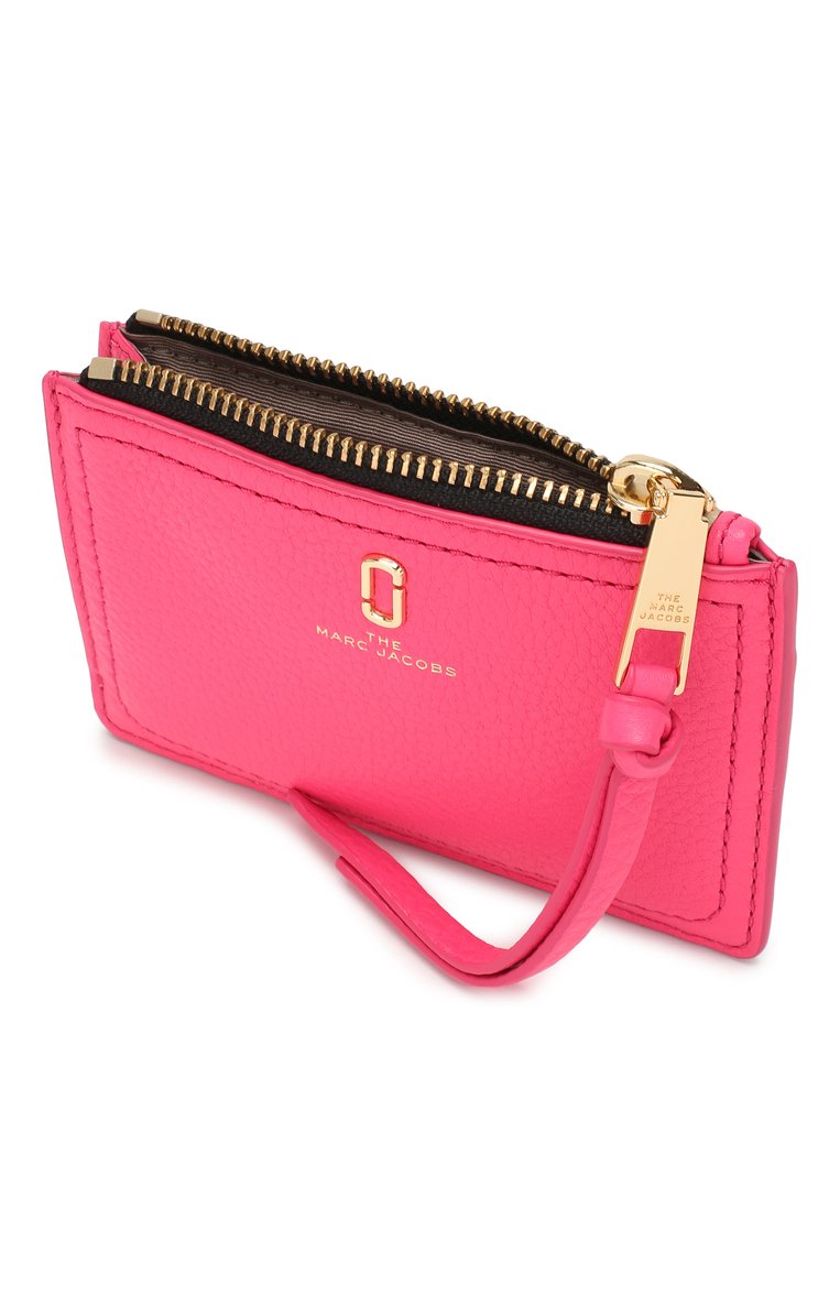 Женский кожаный футляр для кредитных карт MARC JACOBS (THE) розового цвета, арт. M0015123 | Фото 3 (Материал: Натуральная кожа; Нос: Не проставлено)
