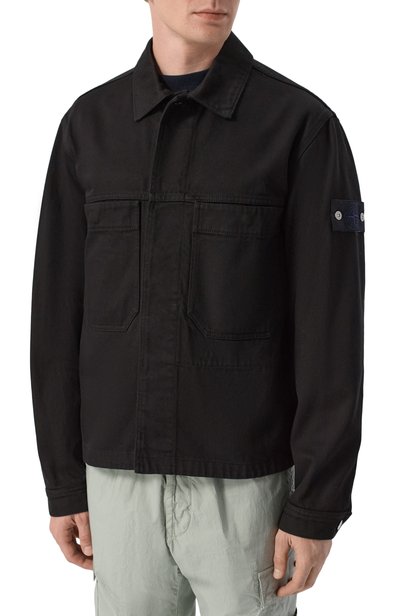 Джинсовая куртка-рубашка STONE ISLAND черного цвета по цене 87500 руб., арт. K2S15Q100027/S00J5, фото 3 Джинсовая куртка-рубашка STONE ISLAND, арт. K2S15Q100027/S00J5, фото 3