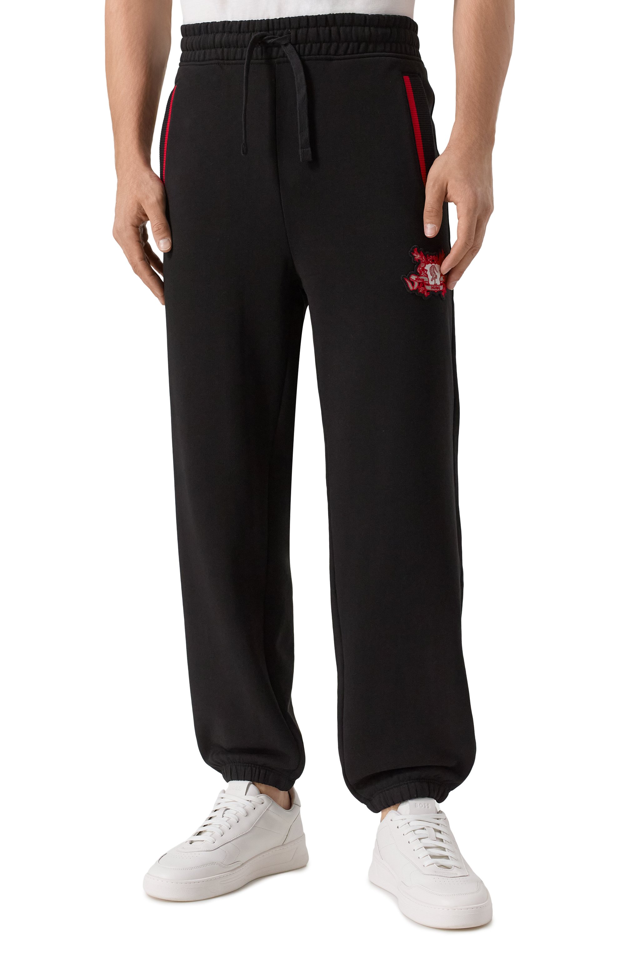 Хлопковые джоггеры HUGO, арт. 50544516, фото 3