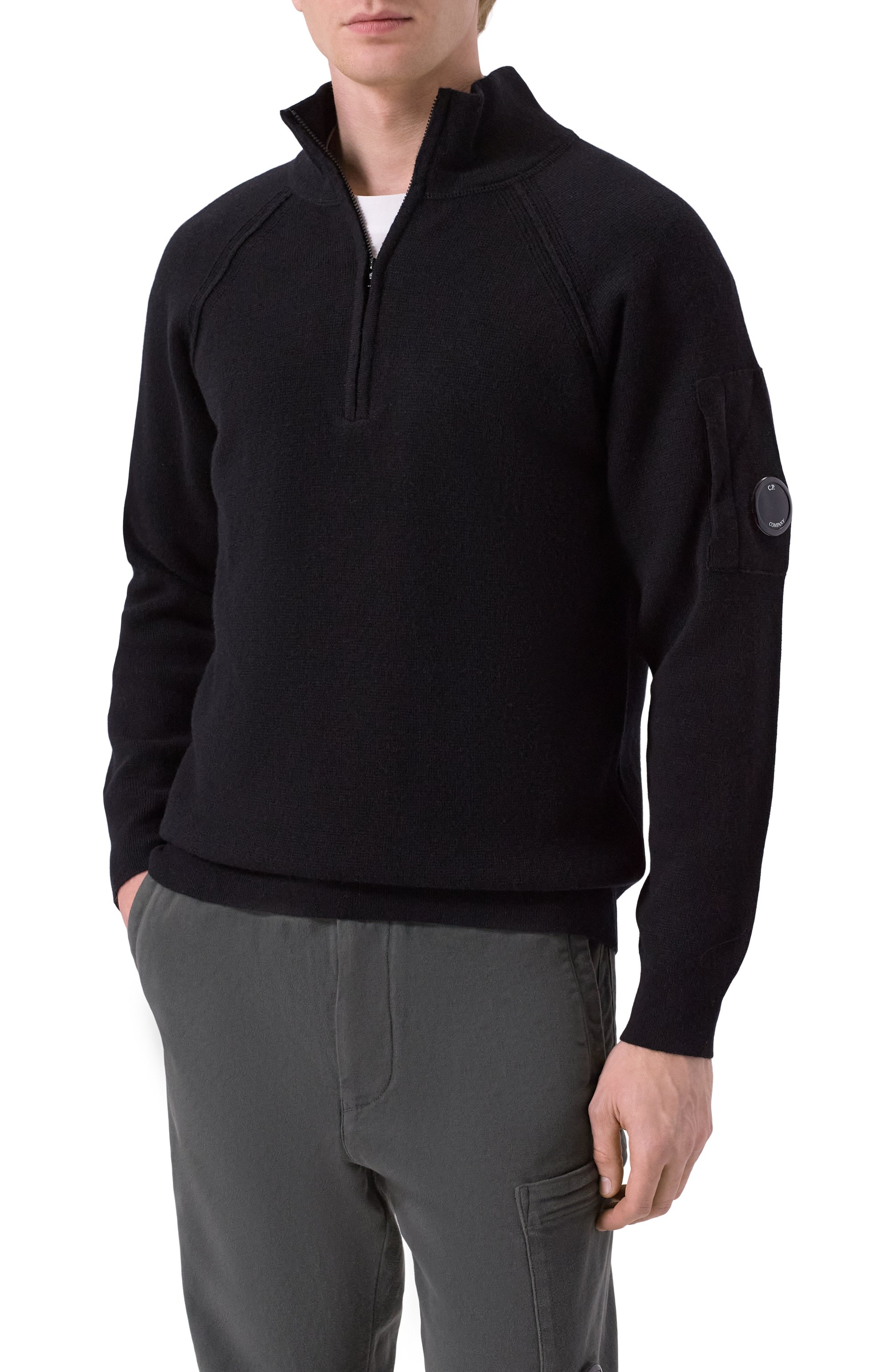 Шерстяной джемпер C.P. COMPANY, арт. 19CMKN056A110149A, фото 3