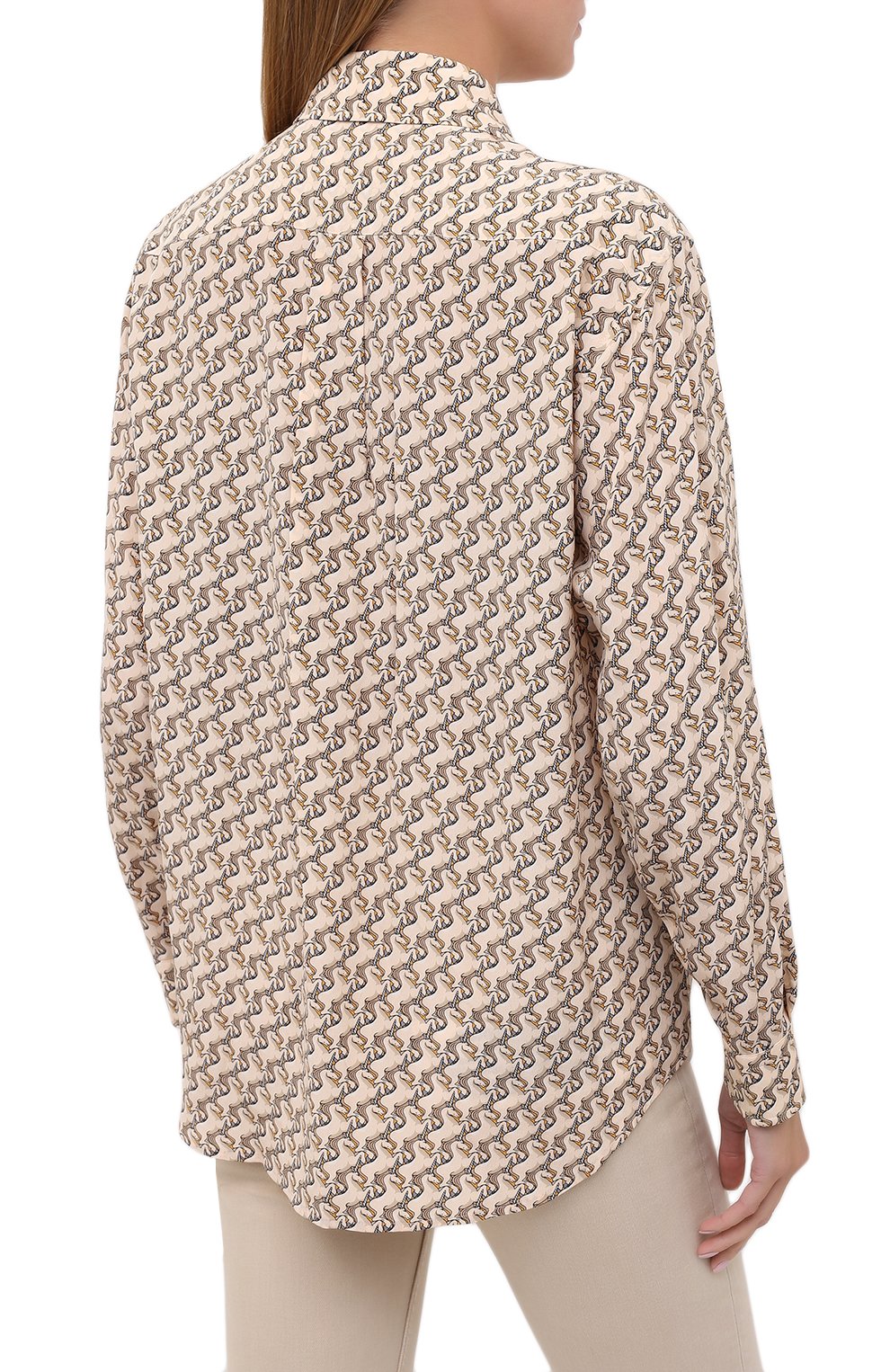 Шелковая рубашка BURBERRY, арт. 8032108, фото 4