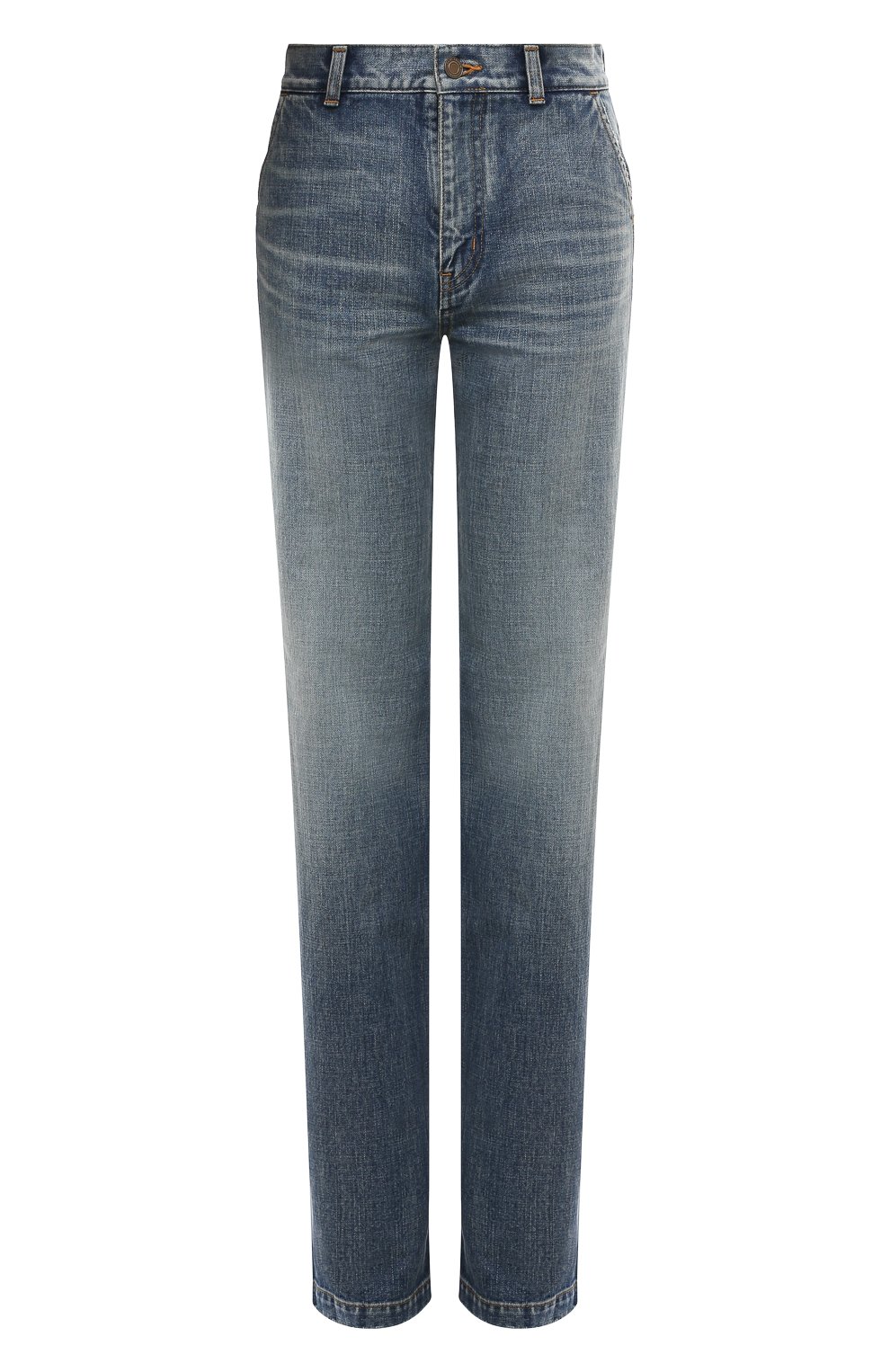 Джинсы SAINT LAURENT голубого цвета по цене 86900 руб., арт. 709357/Y11MA4126, фото 1 Джинсы SAINT LAURENT, арт. 709357/Y11MA4126, фото 1