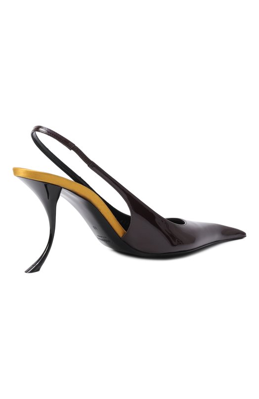 Кожаные туфли Apolline 85 Saint Laurent 852535/1TVAN Коричневый  852535/1TVAN Фото 5