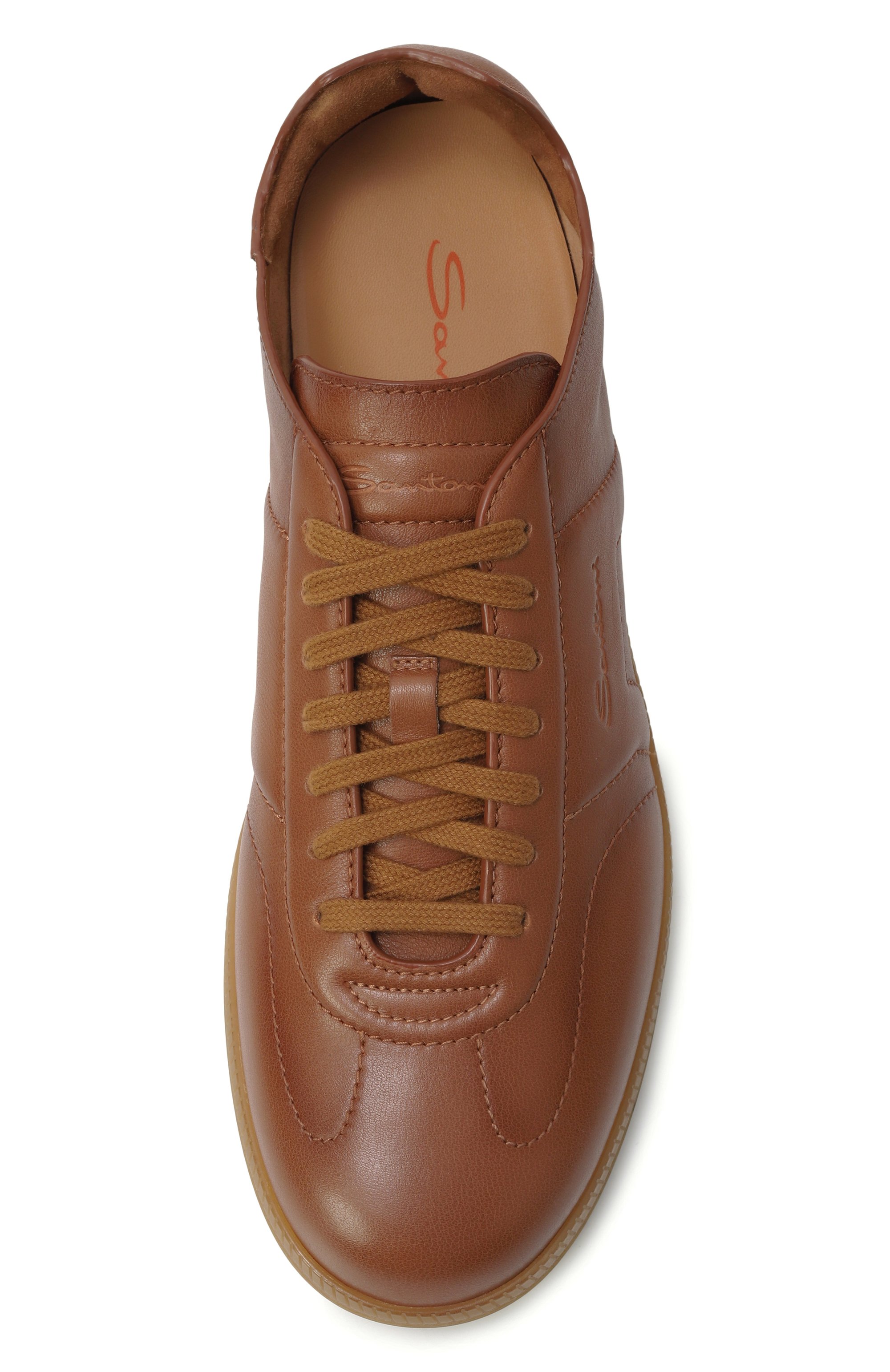 Кожаные кеды dbs oly SANTONI, арт. MBPG22072FARTSDW, фото 6