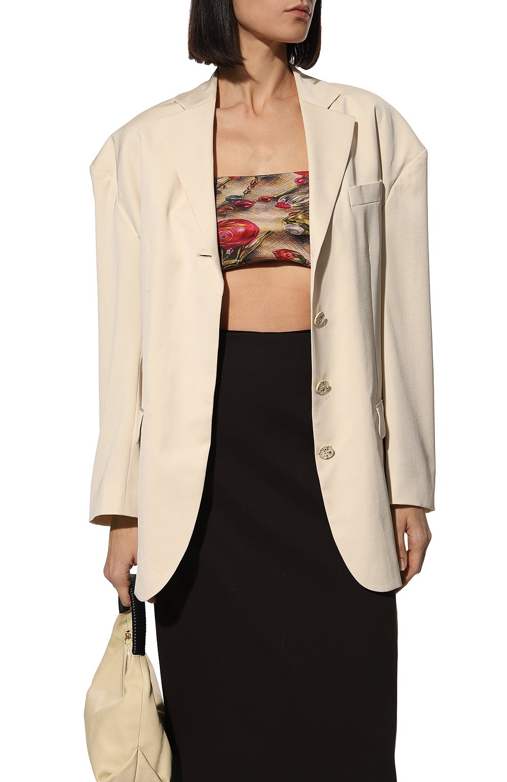 Шелковый платок новогодние игрушки GOURJI, арт. T23XMST7R/1, фото 2