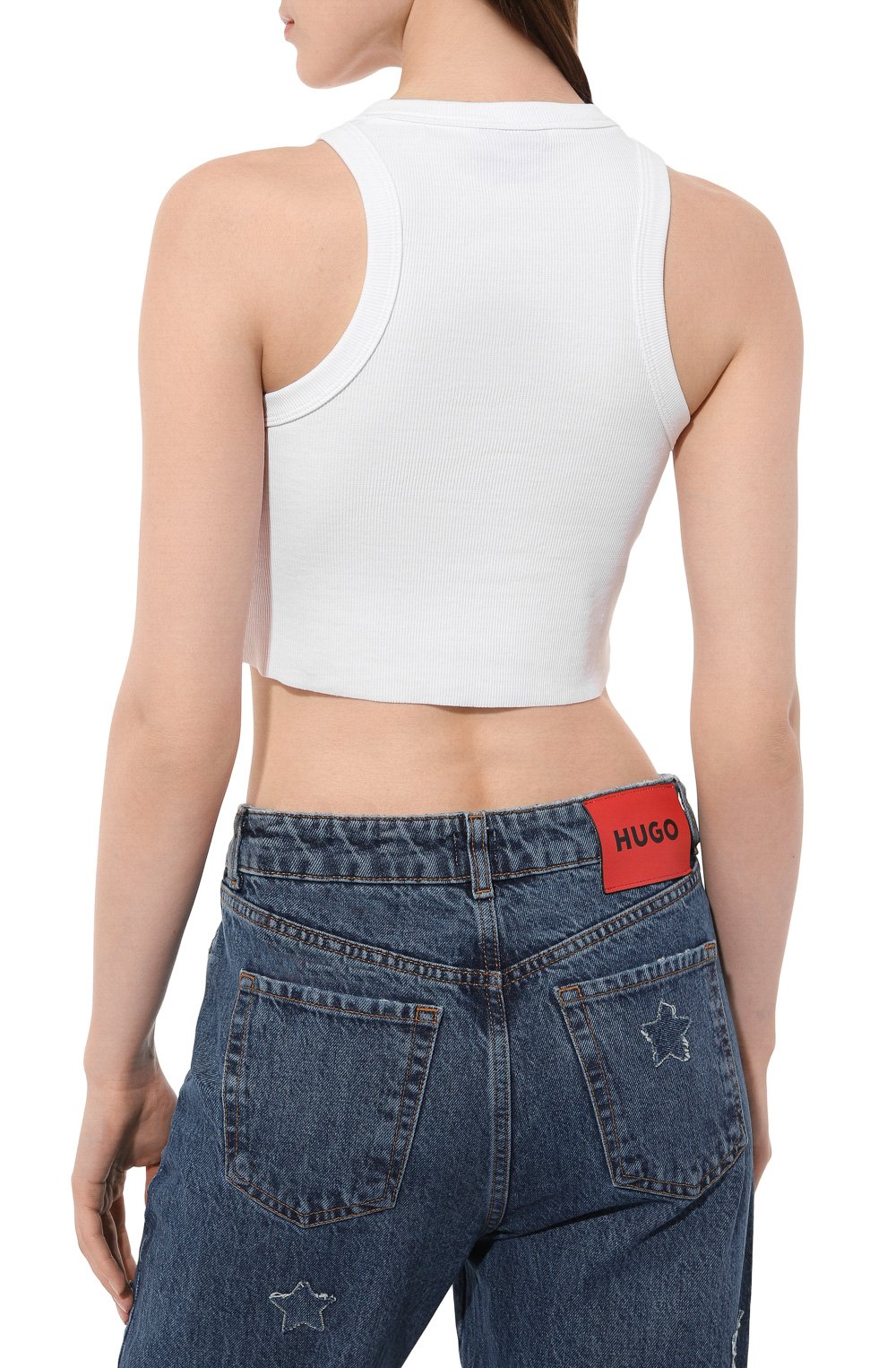 Хлопковый топ HUGO BLUE, арт. 50511450, фото 4