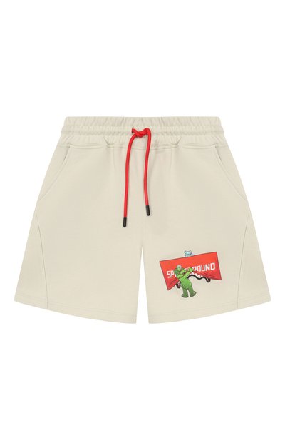Хлопковые шорты SPRAYGROUND, арт. SPY1422ESAGE/SH0W THE SHARK SAGE SH0RTS