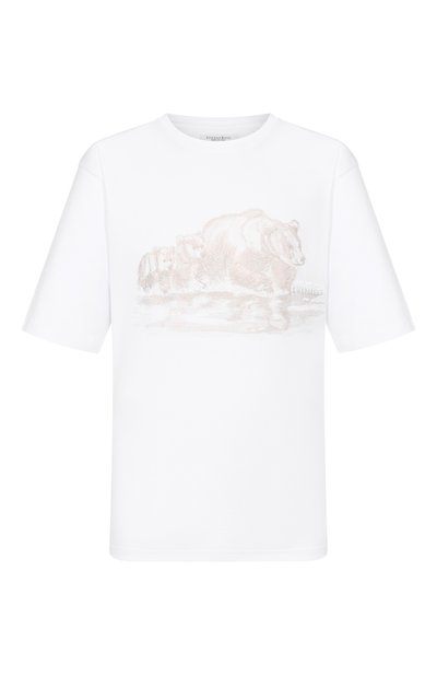 Мужская хлопковая футболка STEFANO RICCI, арт. MNH6205350/LUXT