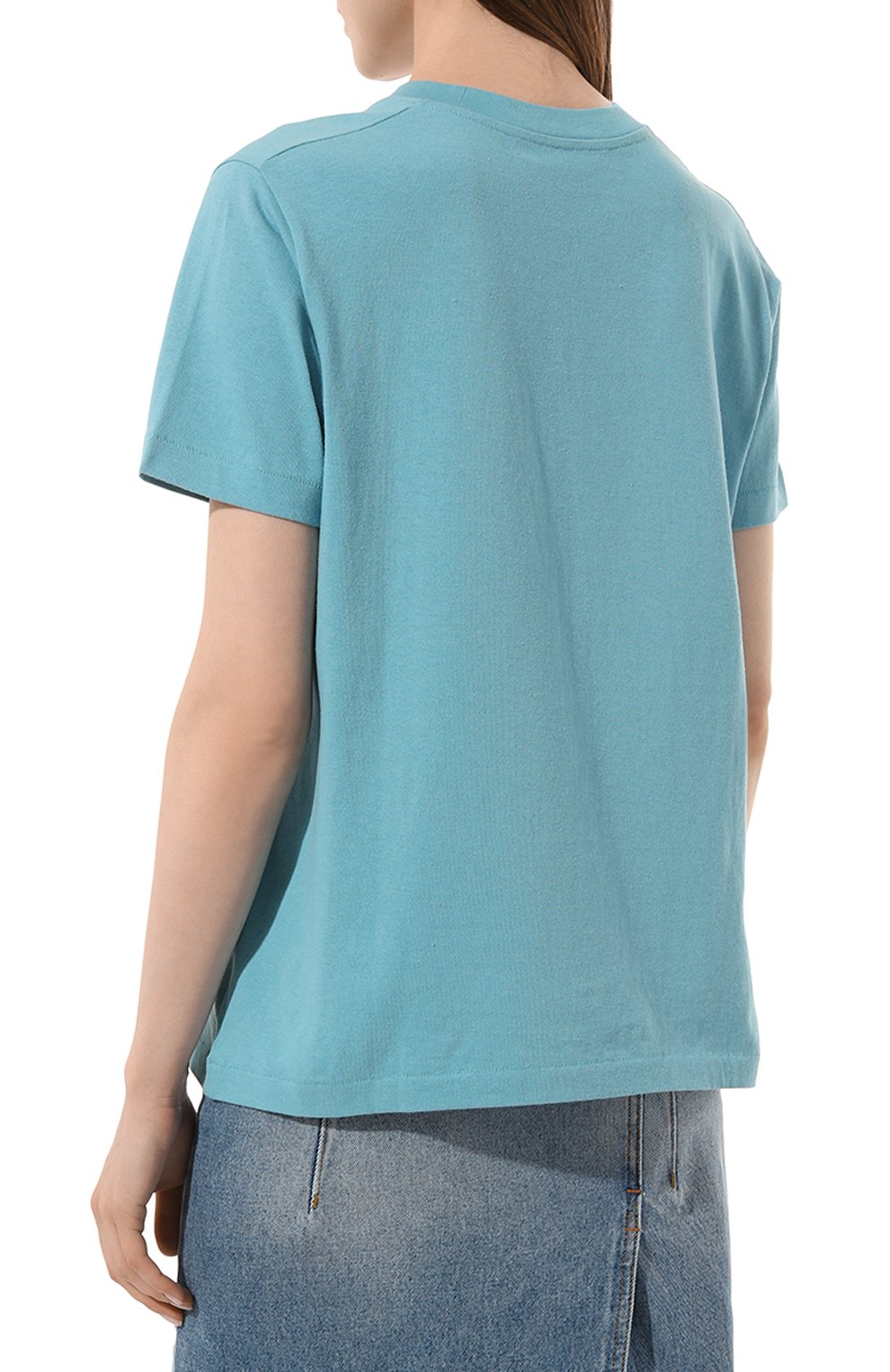 Хлопковая футболка disney x gucci GUCCI голубого цвета по цене 64800 руб., арт. 580762 XJBYB, фото 4 Хлопковая футболка disney x gucci GUCCI, арт. 580762 XJBYB, фото 4