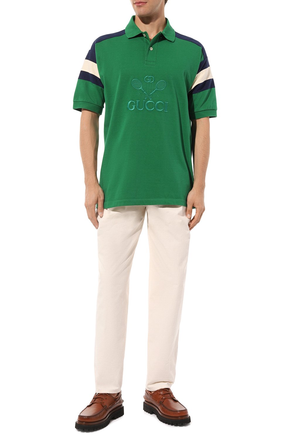 Хлопковое поло GUCCI, арт. 574088 XJBAC, фото 2