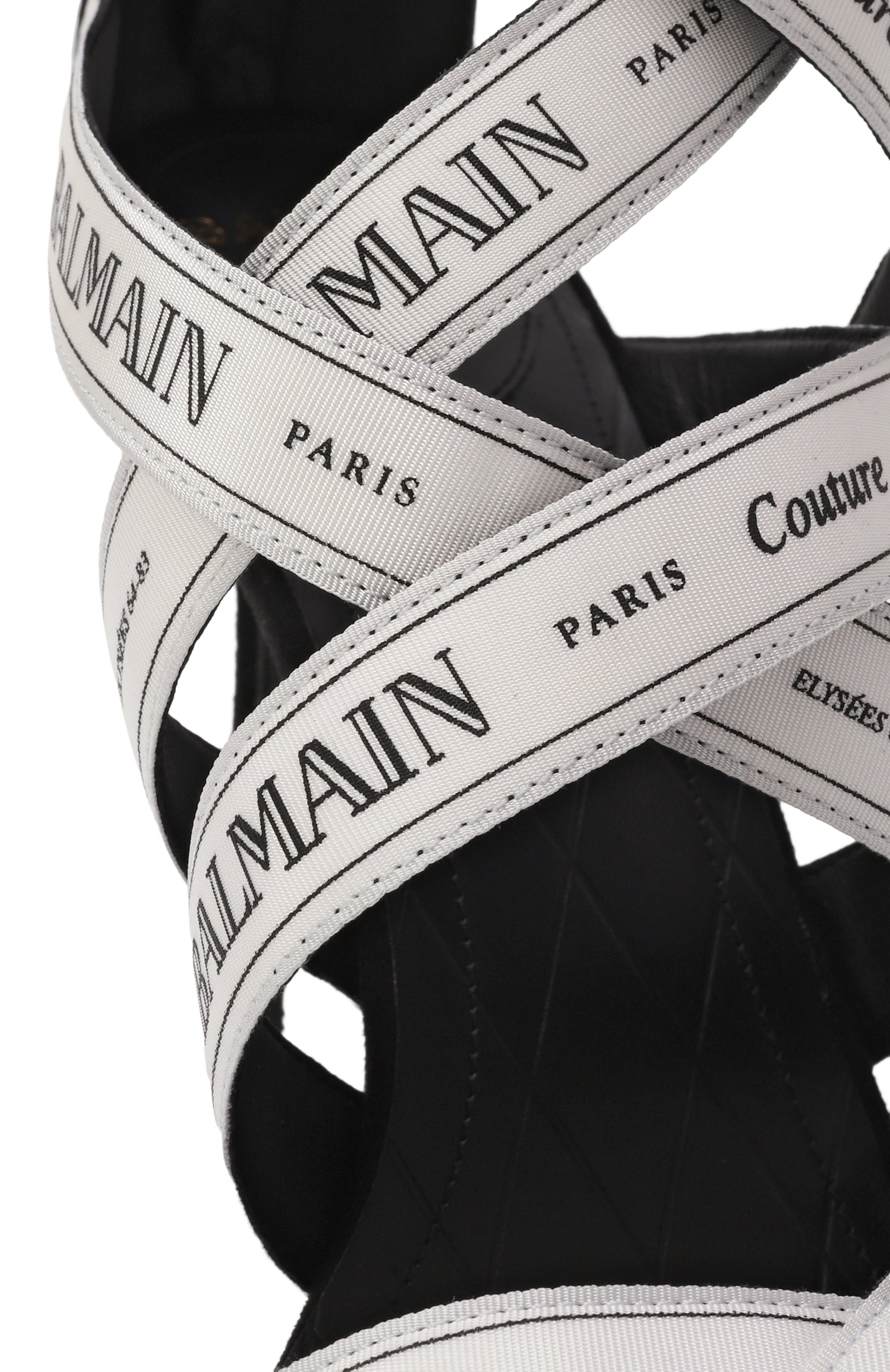 Комбинированные туфли couture 95 BALMAIN, арт. EN1UH092/TKWB, фото 7