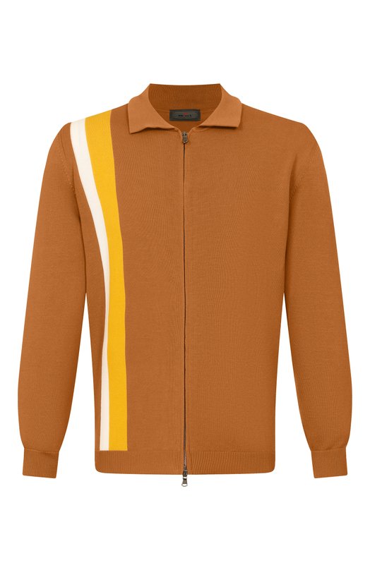 Хлопковый кардиган Kiton UMM0767 Коричневый UMM0767