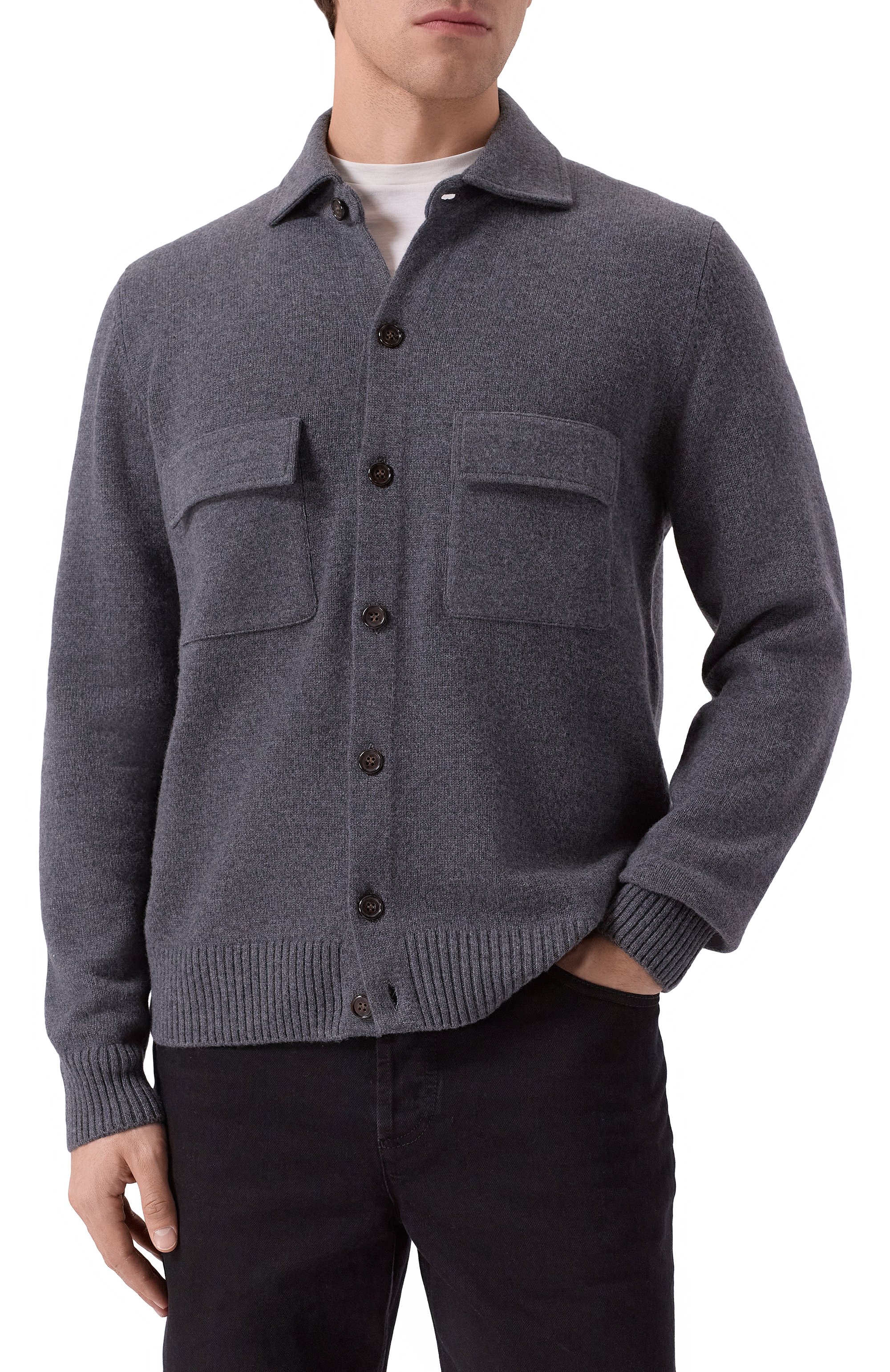 Кардиг�ан из шерсти и кашемира CORNELIANI, арт. 26M577-2625112, фото 3