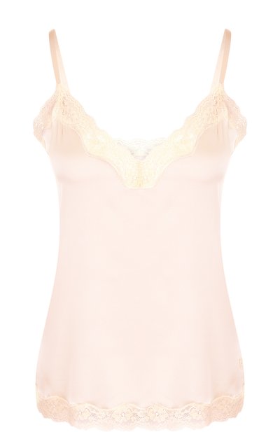 Шелковый топ с кружевной отделкой VANNINA VESPERINI, арт. VVPE18-40, фото 1