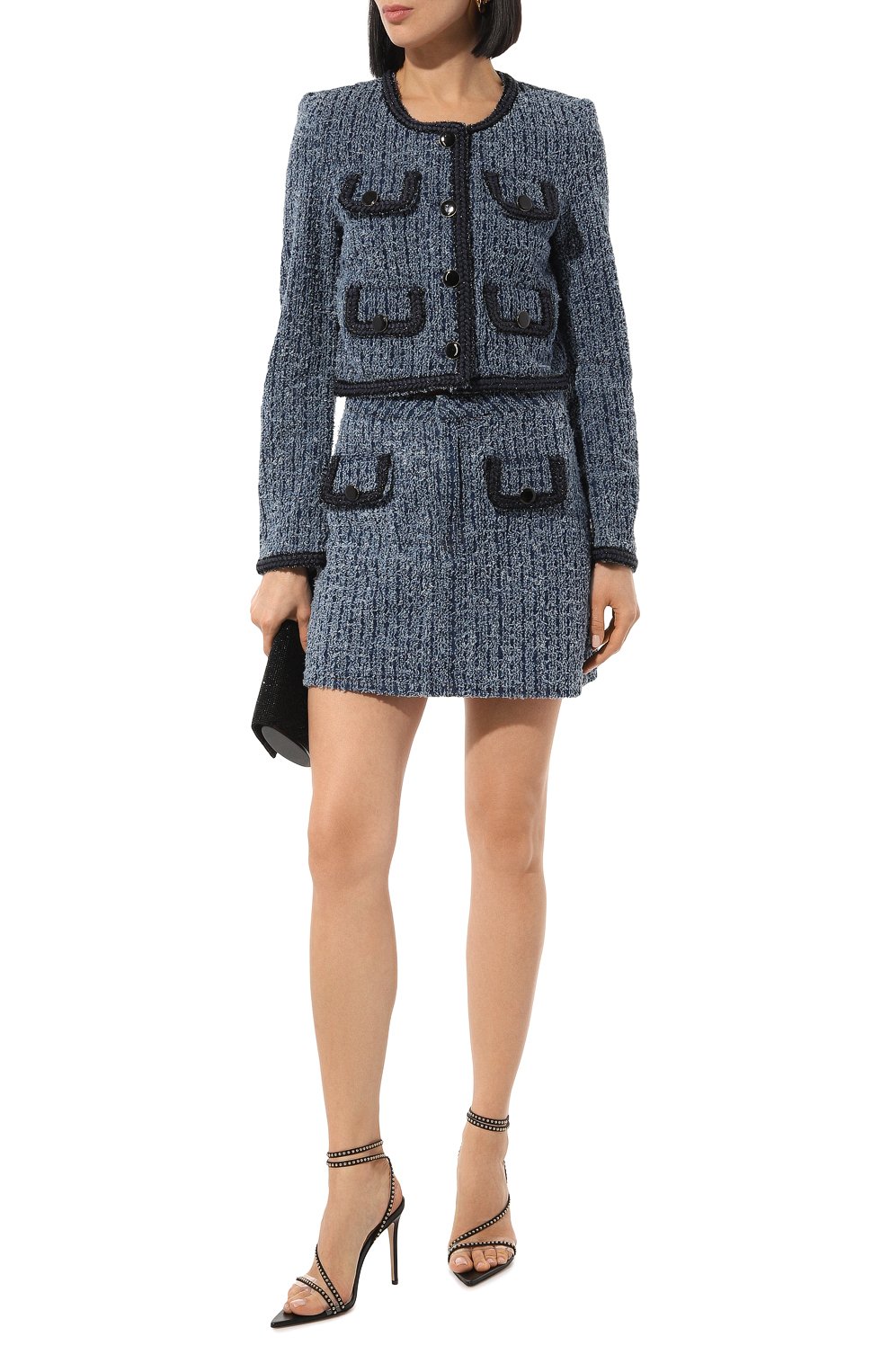 Джинсовая юбка SELF-PORTRAIT, арт. PF24-826SK-BL, фото 2