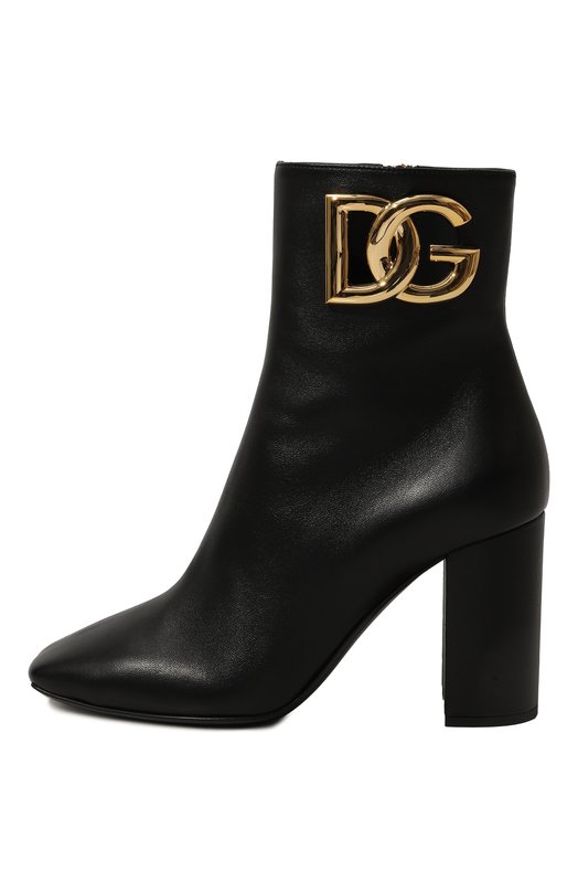 Кожаные ботильоны Dolce & Gabbana CT1001/AQ513 Чёрный  CT1001/AQ513 Фото 2